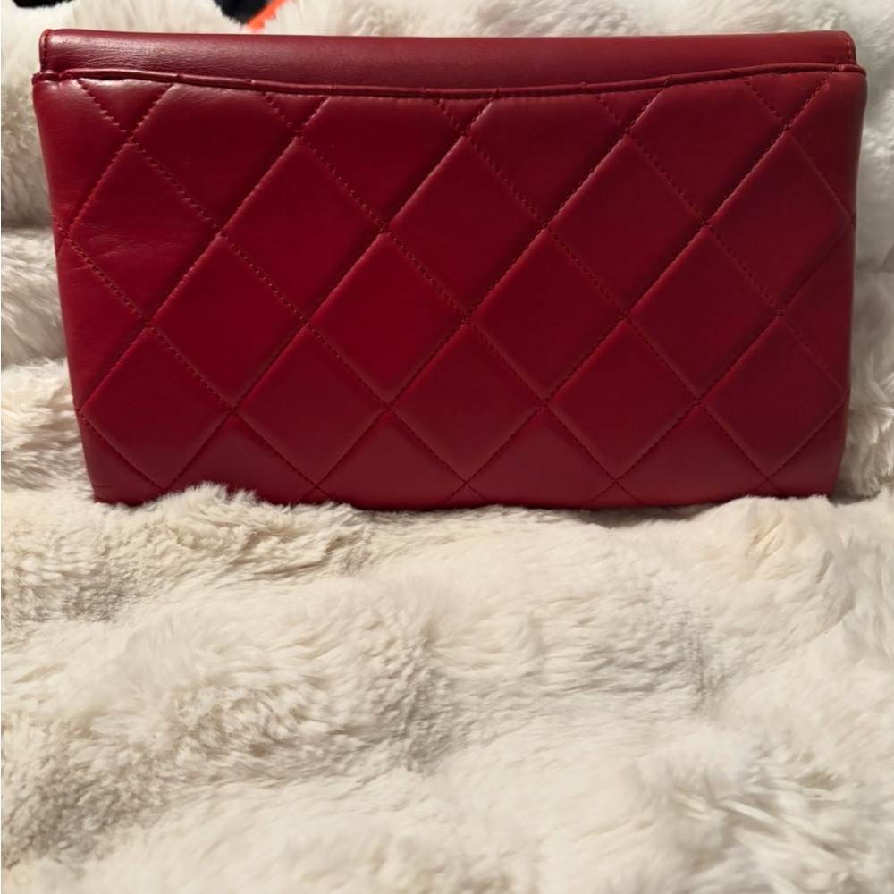 Authentic Chanel Red Leather vintage shoulder bag - Picture 5 of 16